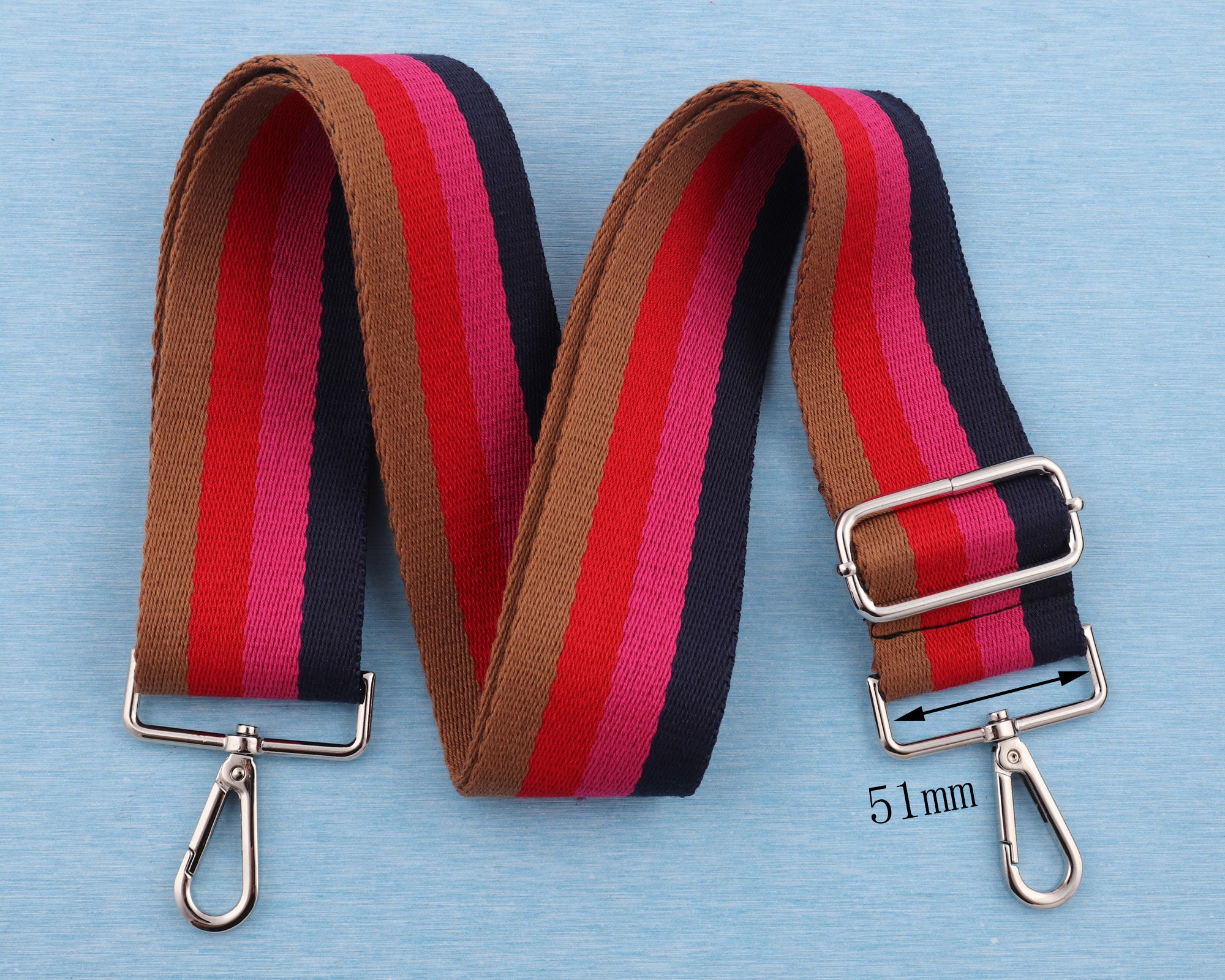 2 Width Custom Adjuster Bag Strap Black Pink Red Brown Etsy UK