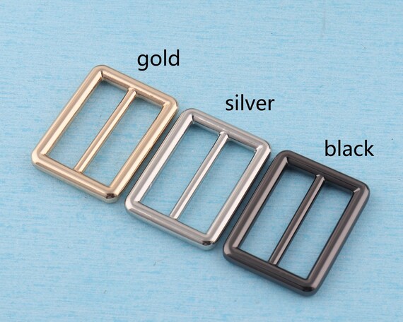 4 Pcs 1 Inch Metal Slide Buckles – Adjustable Tri-Glide Sliders For Bags, Straps & DIY