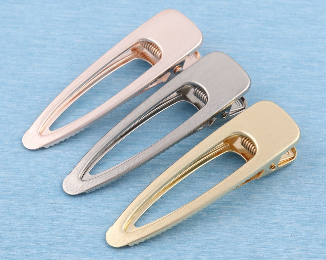 Rose Gold Hair Alligator Clip, 80mm Hair Accessory Blanks, Hair Clips, Bulk Alligator Clips