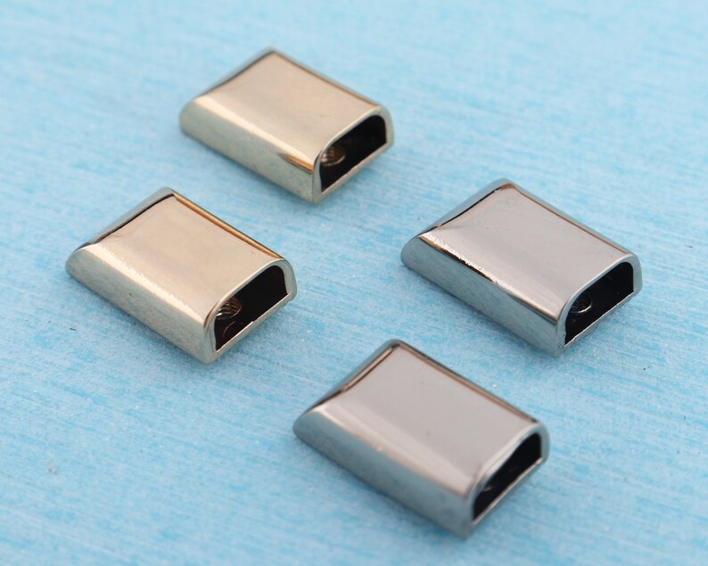 Set of 10 // Metal Cord Ends Zipper Ends Bags Hardware for Etsy