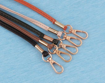 Metal & Leather Bag Chain Clasp - Bag Charm Strap DIY Purse Accessories