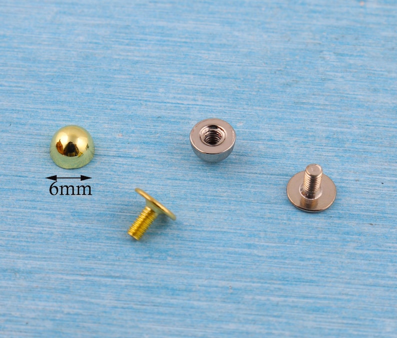 Doom Shape Rivet 6mm Mushroom Dome Rivets: Punk Rock Leather Crafts - 10/20/50pcs - Etsy
