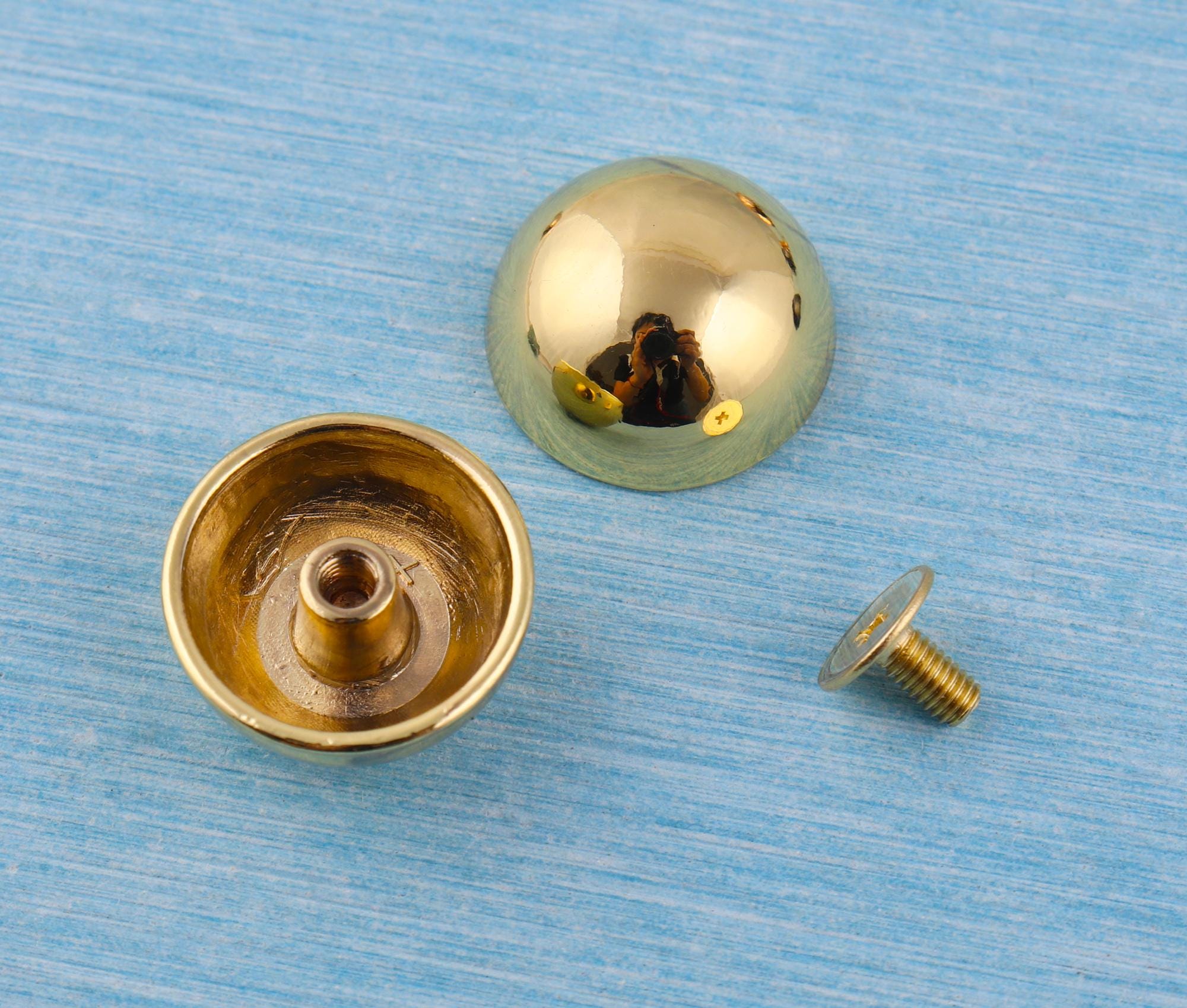 Gold Mushroom Dome Rivets: Punk Rock Leather Crafts - 18mm - Etsy