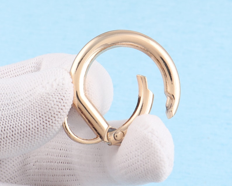 4-10pcs 1 Spring O Ring With Loop25mm Metal Round Snap - Etsy