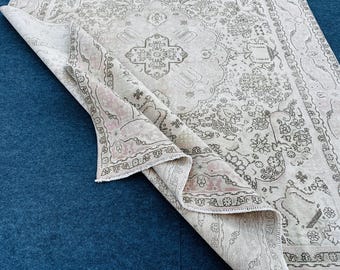 Handgeweven Turks tapijt 9 x 12: vintage wollen tapijt