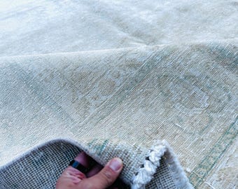 Übergroßer türkischer Teppiche, Großer Vintage Teppich 24x30, Großer Teppich 24x30, Großer Teppich 230x300, Moderner Oushak Teppich