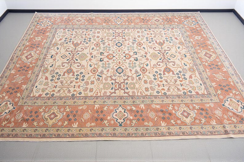 Large Turkish Rug 8x11 Vintage Rugs, Large Turkish Rug, Oversize Oushak Rug, Wool Rugs ...