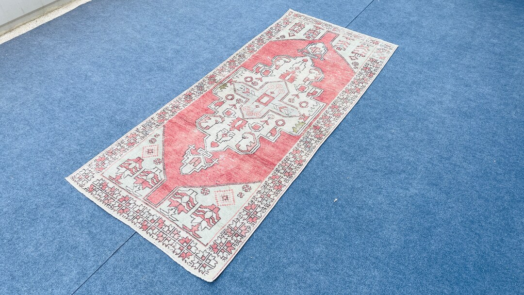 Red Runner Kitchen Rug Red Runner 3x8, Rug Runner 3x8, Vintage Area Runner, 3x8 Turkish Runner ...