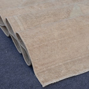 3x11 Runner, Beige Brown Runner, Natural Runner 3x11, Area Runners 3x11, Turkish Rug Runner, Faded Runner Beige, Runner Rug Hallway,3x11 Rug