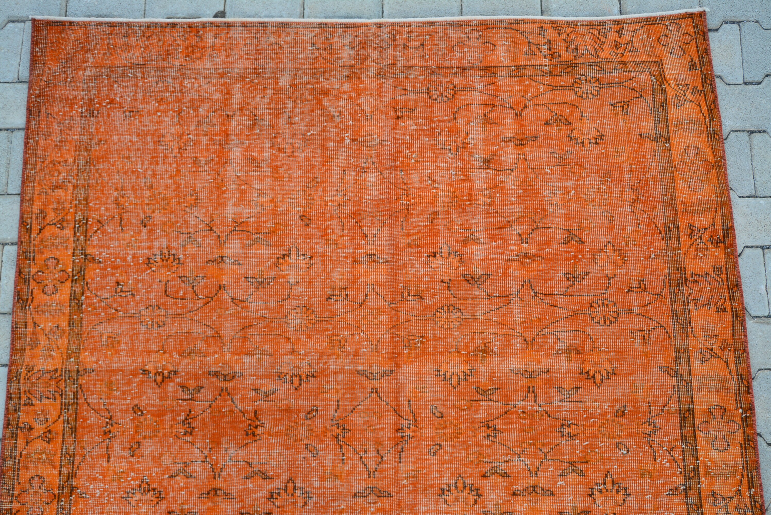 Vintage Area 5.6x9.1 Ft Rug Handmade Oushak Distressed Modern | Etsy