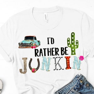 Preferiría ser Junkin, Descarga digital instantánea, PNG, Manualidades, Clip Art, Diseño de sublimación DTF