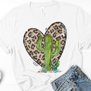 Cactus Leopardo Funky PNG, Diseño de Sublimación, Descarga Digital Instantánea, Manualidades, Diseño de Clip Art DTF