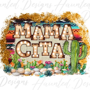 Mamacita Mexican Cinco De Mayo Sublimation Design PNG Clipart Craft, Digital Download DTF
