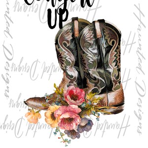 Cowgirl Up PNG, artisanat, conception clipart, téléchargement DTF