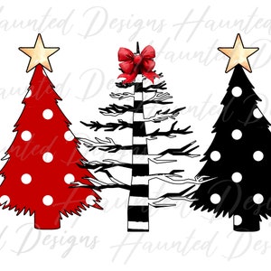 Polka Dot kerstboom gestreept vakantie sublimatie ontwerp PNG Clipart Craft, digitale download DTF