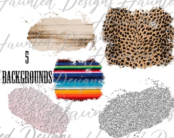Background Splashes Leopard Wood Serape Glitter PNG, Craft, Clip Art Design, Instant Digital Download