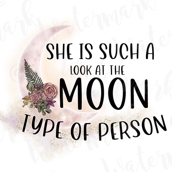 Look at the Moon Witch PNG, Craft, Clip Art, Digital Download DTF