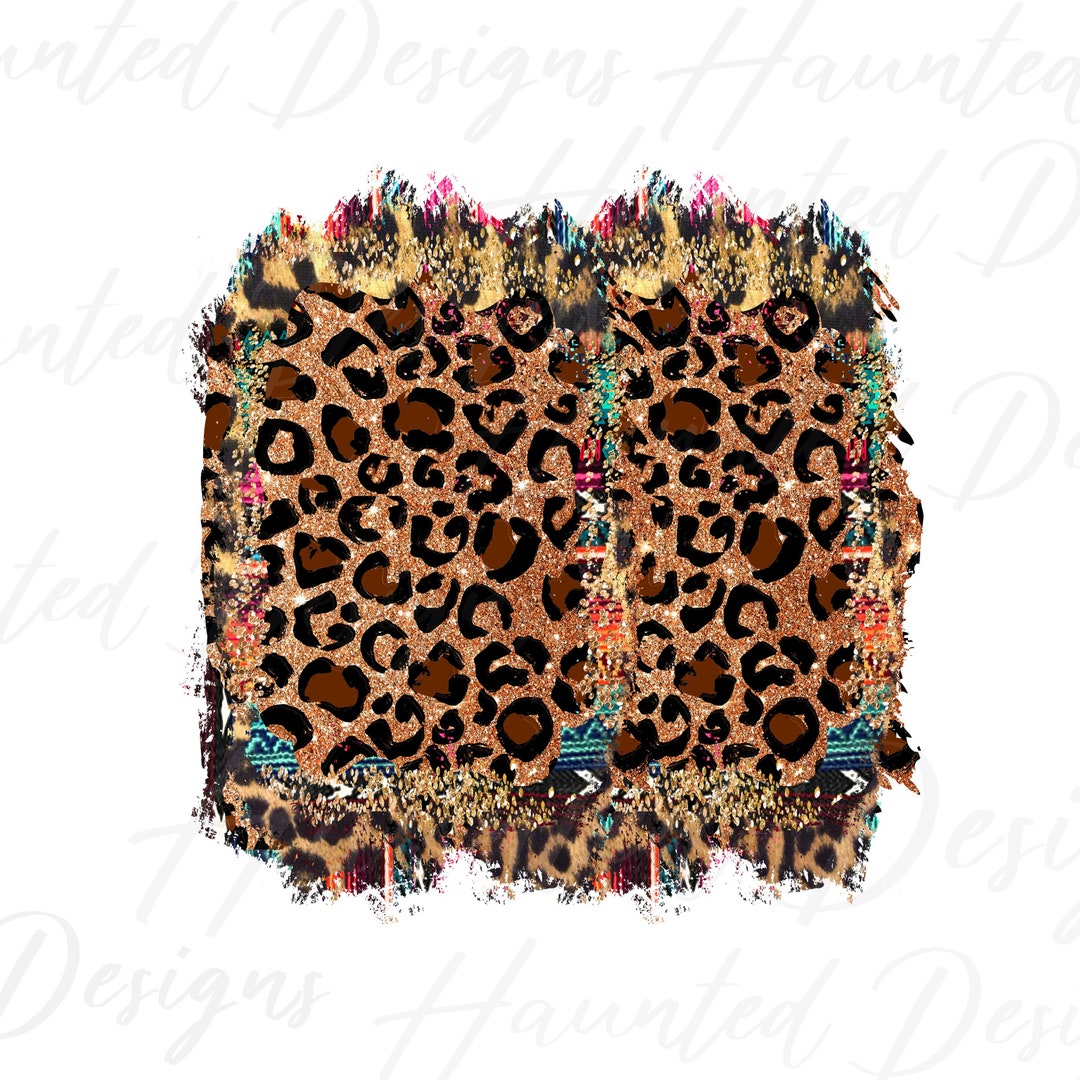 Logo Frame Background Glitter Serape Cheetah Sublimation Etsy