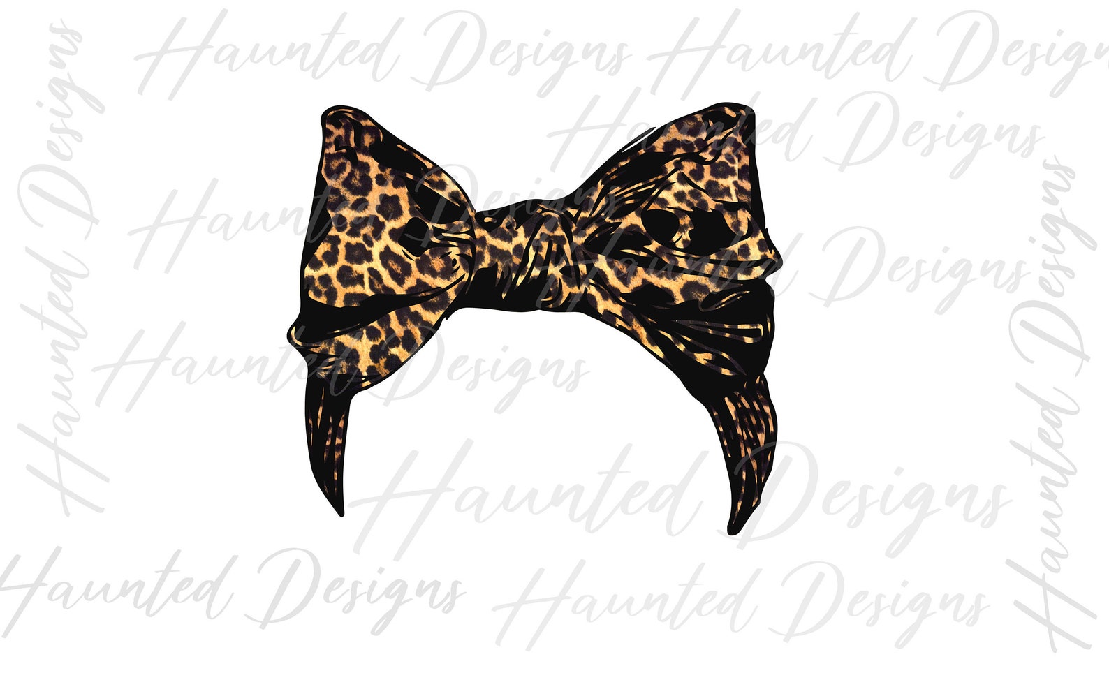 Leopard Headband Bandana Hair Accessory PNG Graphic Clip Art Etsy