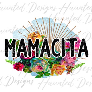 Mamacita Mexican Cinco De Mayo Sublimation Design PNG Clipart Craft, Digital Download DTF