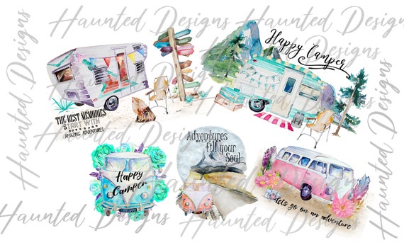 Download Camper Camping Sublimation Design Bundle Png Graphic Clip Etsy