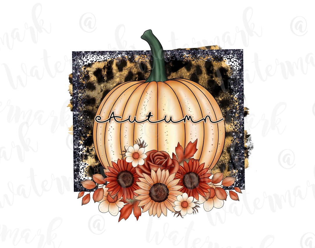 Fall Pumpkin Autumn Sublimation Design PNG Clipart Craft, Digital ...