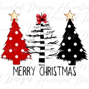 Polka Dot kerstboom gestreept vakantie sublimatie ontwerp PNG Clipart Craft, digitale download DTF