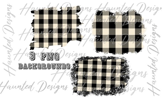 Back And White Plaid Checker Frame Set Background Bundle Etsy