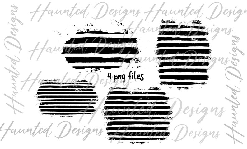Download Clip Art Design Graphic Black And White Stripe Frame 4 Set Background Bundle Sublimation File Png Instant Digital Download Drawing Drafting Craft Supplies Tools