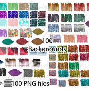 Huge Clip Art Background Design Bundle 100 PNG bundle, Instant Digital Download, Digital Background