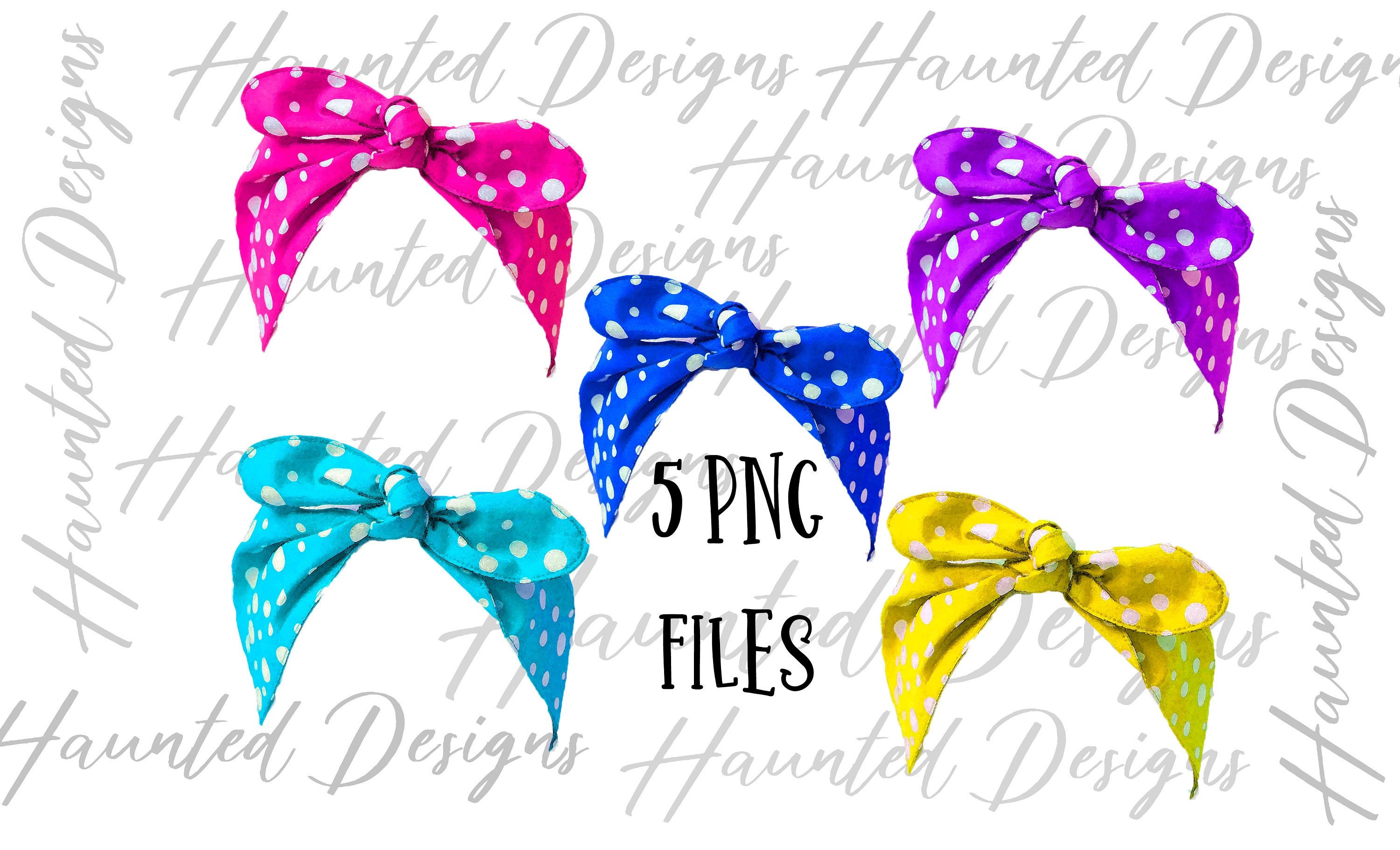 Headband Bandana Hair Accessory PNG Graphic Clip Art Design Etsy