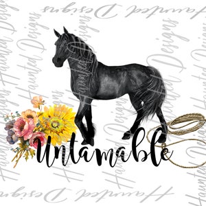 Cheval indomptable téléchargement numérique instantané PNG, artisanat, Clip Art Design DTF