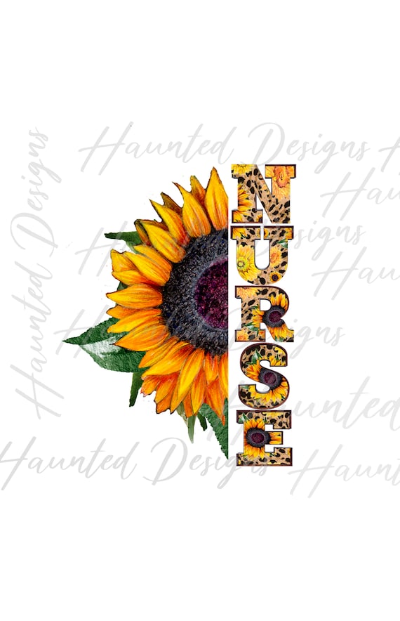 Download Nurse Sunflower Clip Art Flower Design Png Graphic Clip Art Etsy