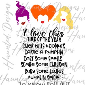 Favoriete tijd van het jaar Fall Shit magische heks Halloween ontwerp sublimatie ontwerp PNG Clipart Craft, digitale download DTF