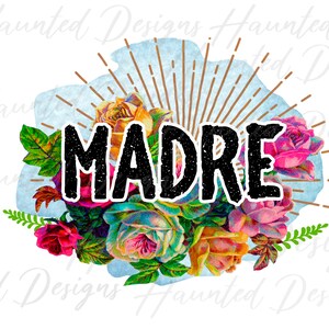 Madre Mexican Cinco De Mayo Sublimation Design PNG Clipart Craft, Digital Download DTF