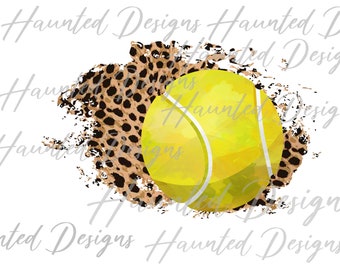Leopard Tennis Design Instant Digital Download Sublimation Design PNG Clipart Craft DTF