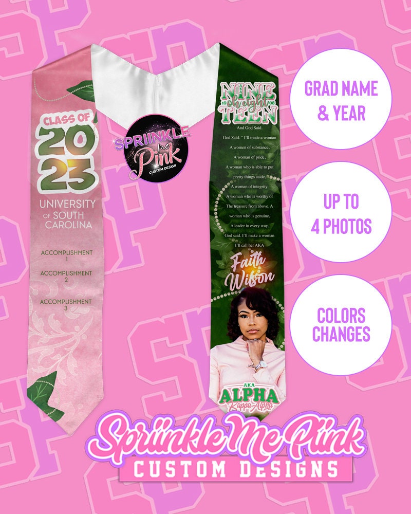 Graduation Stole| Custom Graduation Stole| Graduation Sash| Photo Sash ...