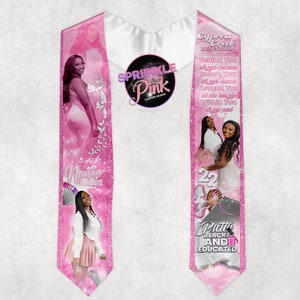Estola de graduación/ Estola de graduación personalizada/ Faja de graduación/ Faja de fotos/ Estola universitaria/ Estola de graduado de secundaria, Regalo de graduación/ Estola/ Faja