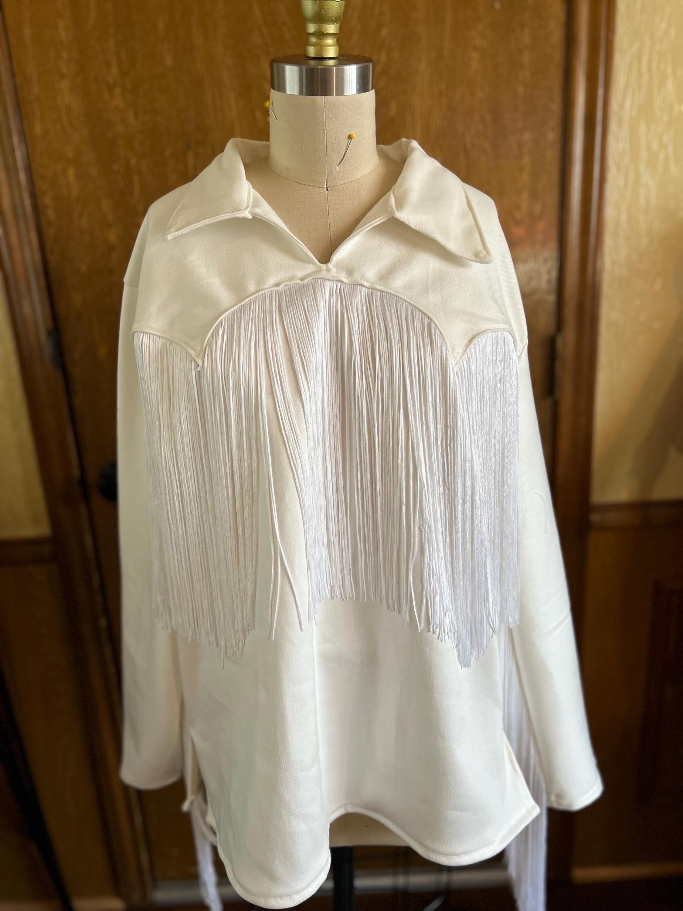 Ozzy Tunic Recreation Fringe Retro Shirt - Etsy