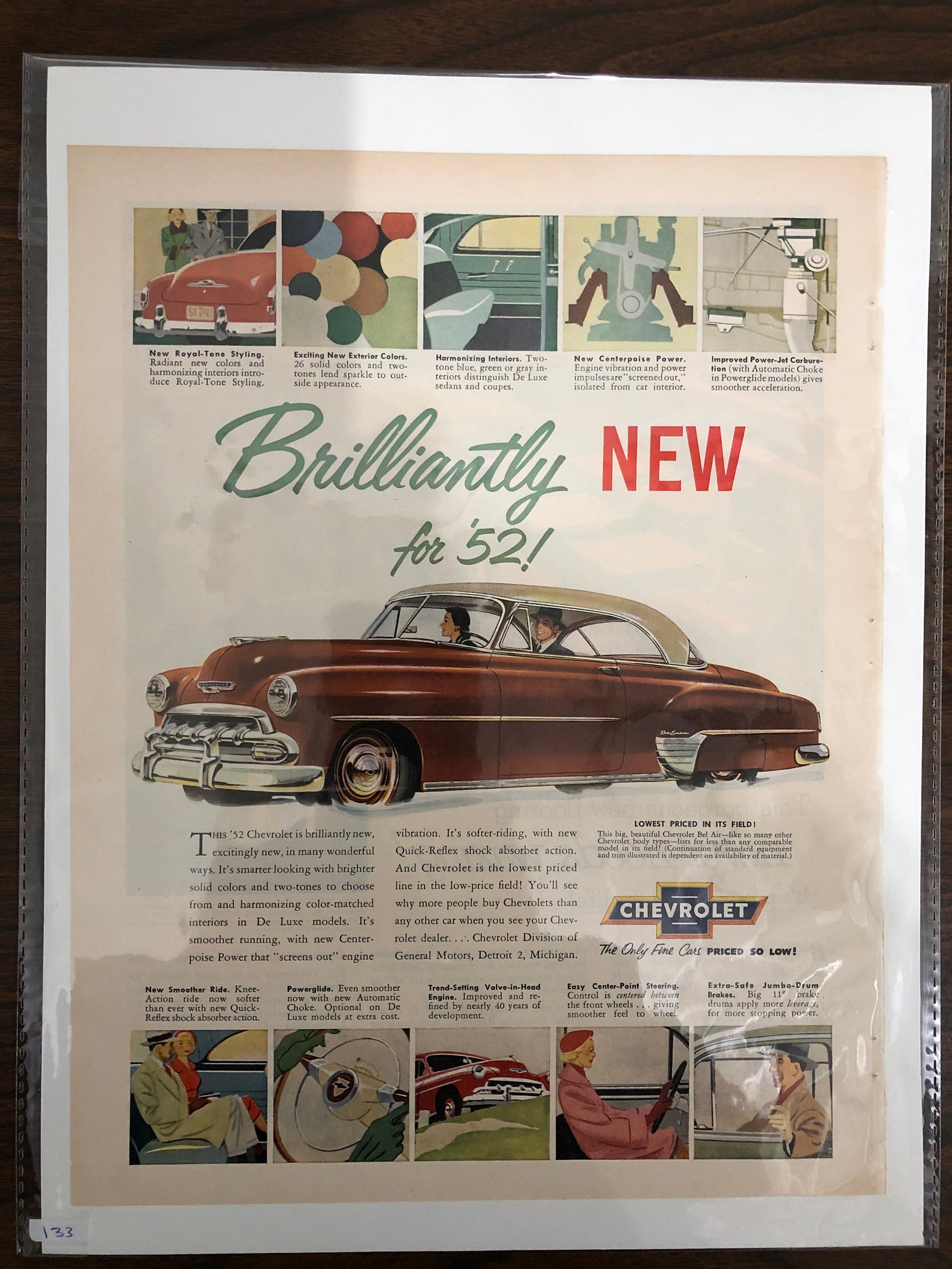 Chevrolet 1950s Original Magazine Print Ad Advertisemen 133 Etsy