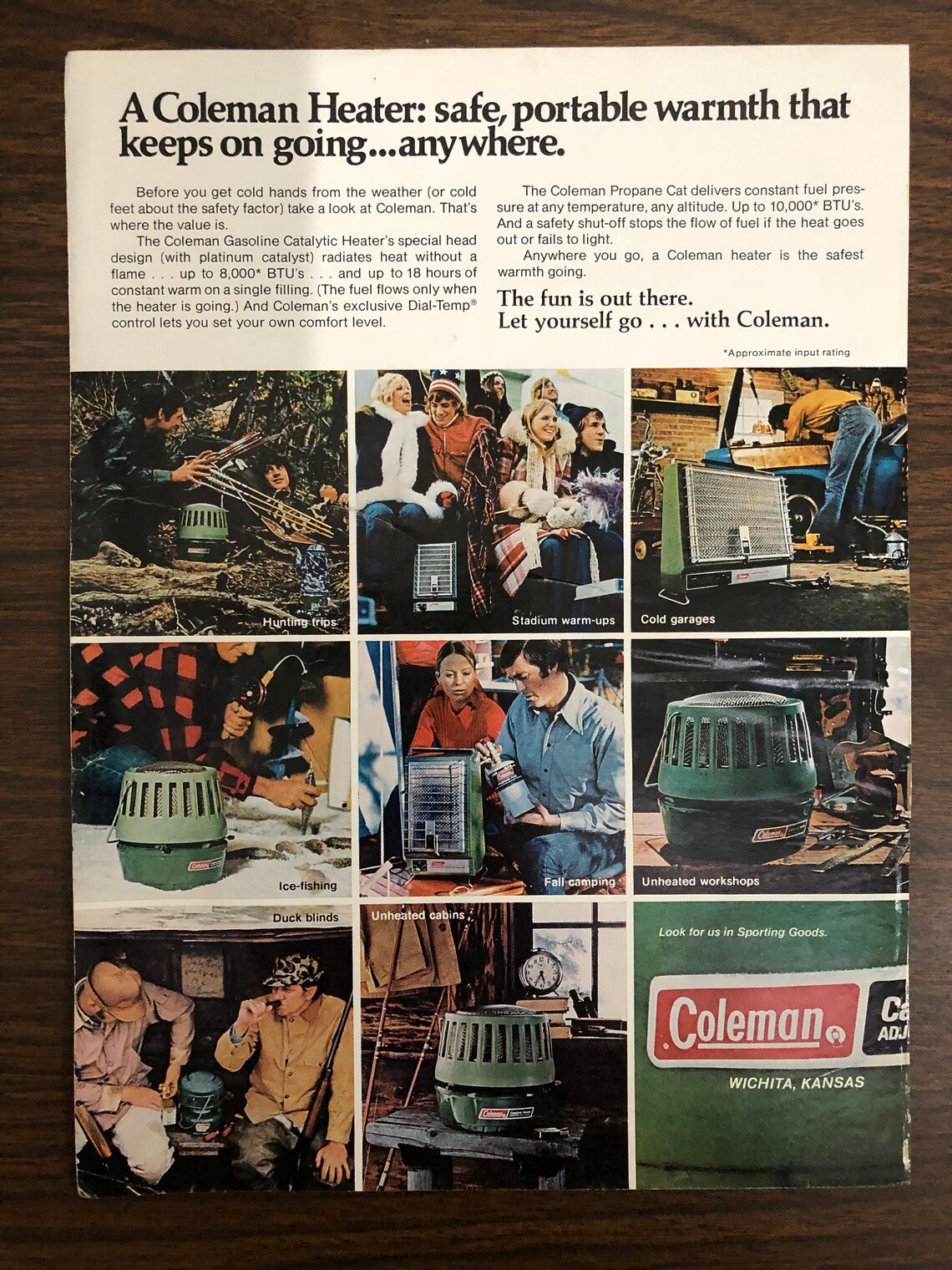 Coleman Heater Coleman Plastic Cooler 1970s Original Etsy UK