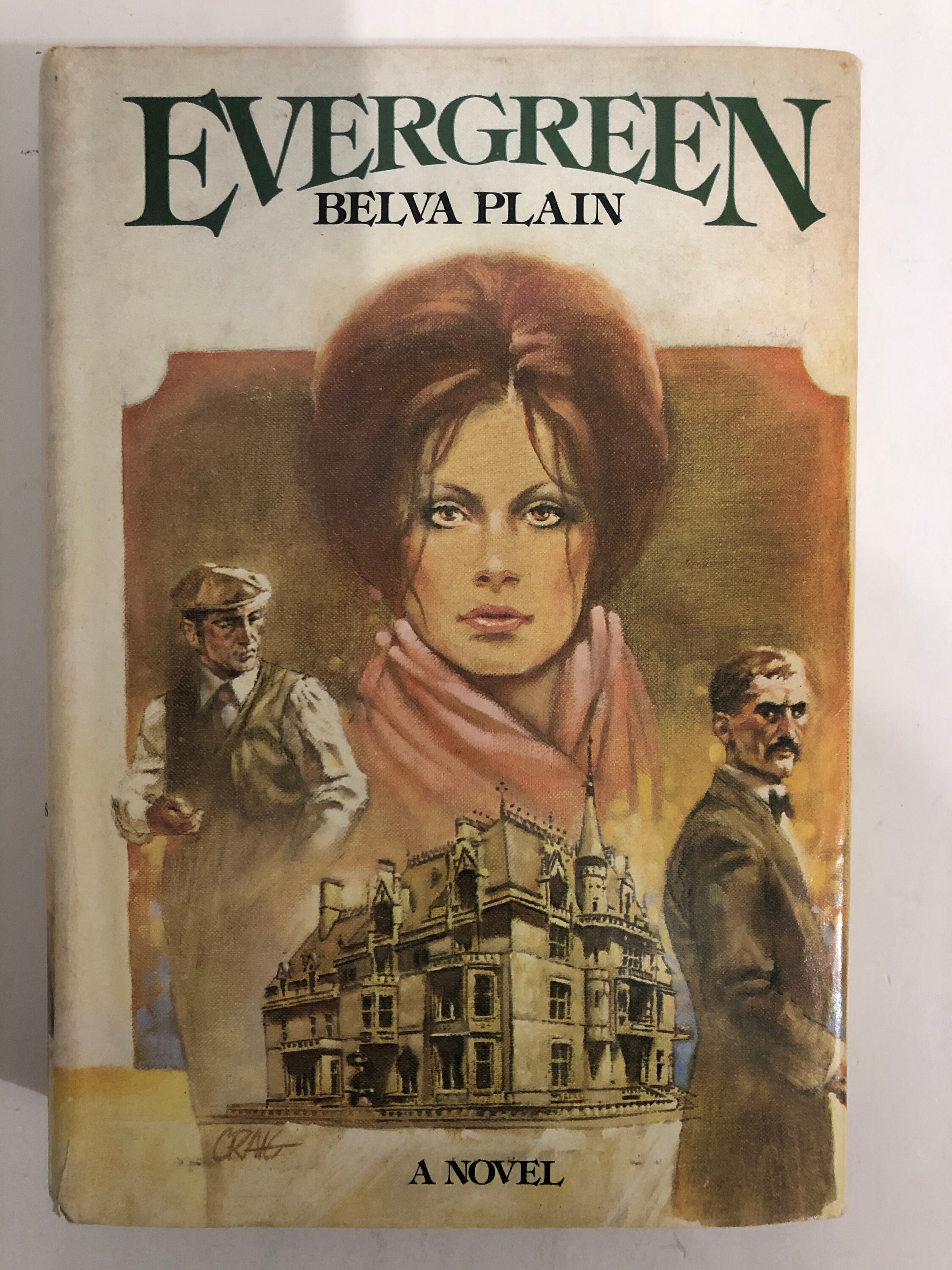 Antique Book Evergreen by Belva Plain Hardcover 1978 924 Etsy