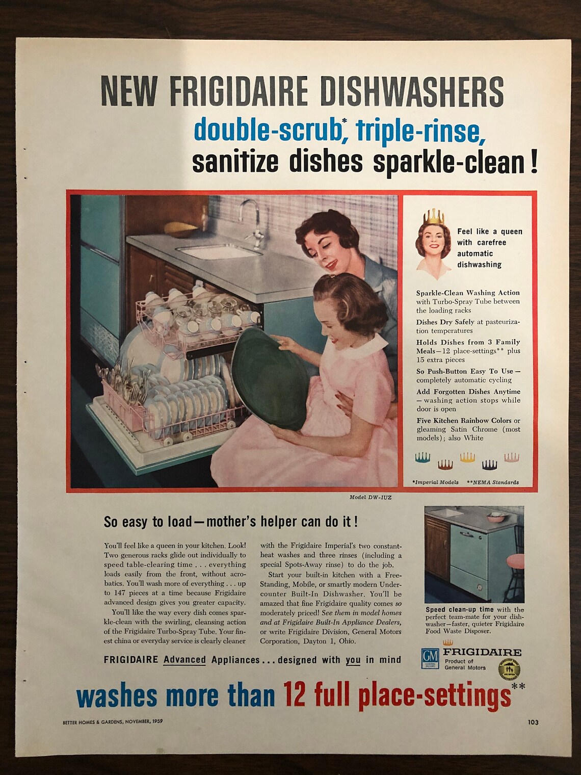 Youngstown Kitchens Dishwasher Frigdaire Dishwasher 1950s Etsy