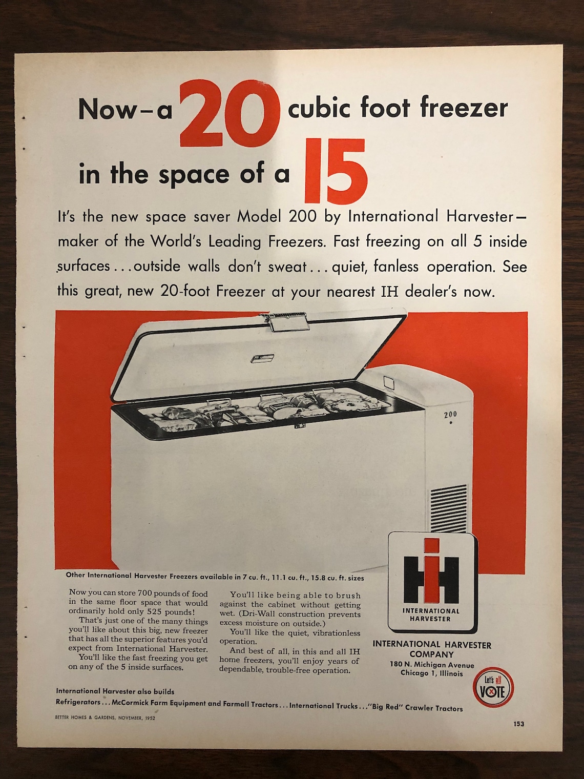 Benhur Freezers HI International Harvester Freezer 1950s Etsy UK