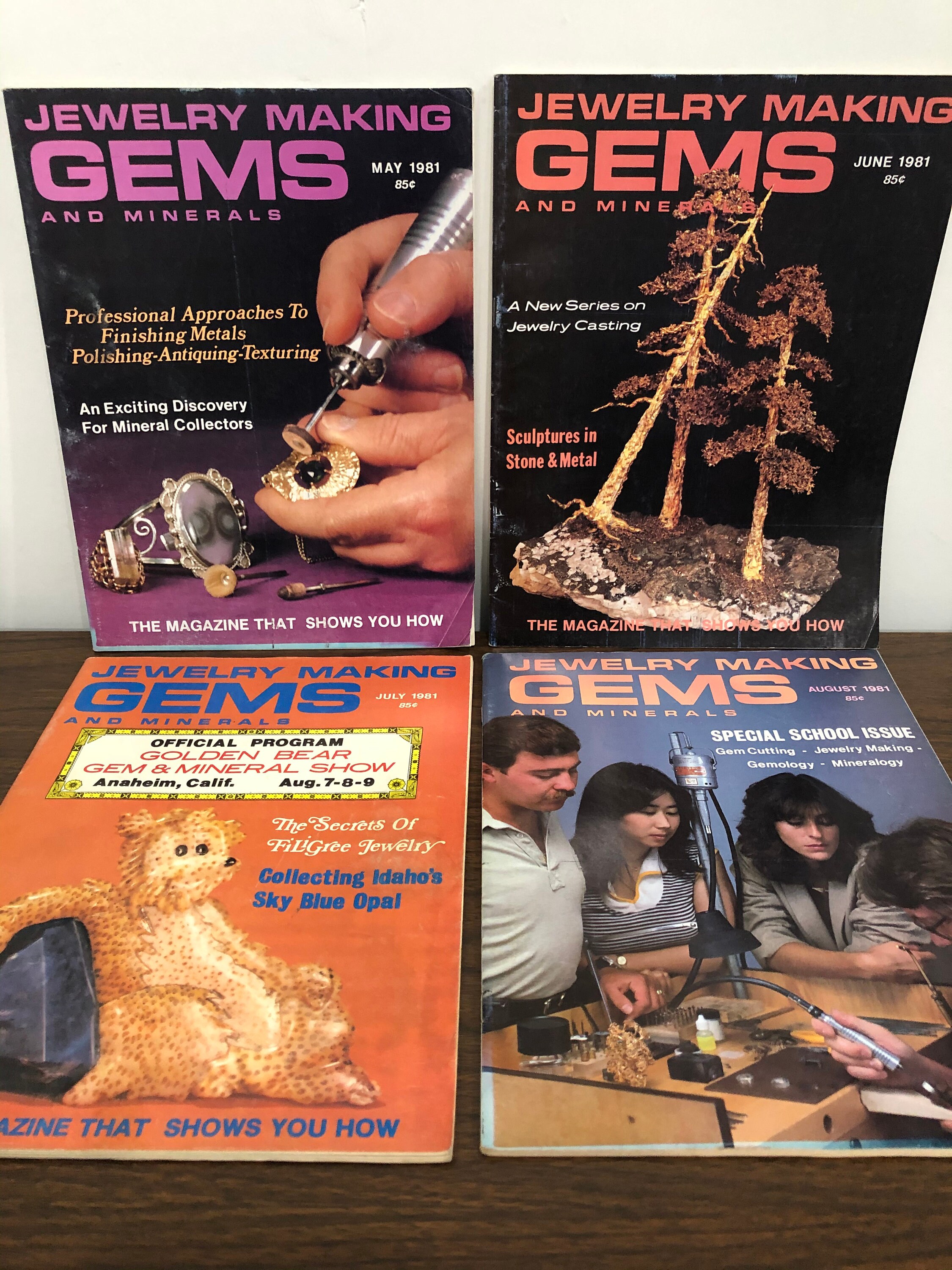 Antique 12 Magazines Jewelry Making Gems & Minerals Full  Etsy
