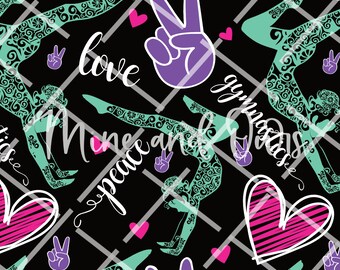 Gymnastics Seamless Pattern for Fabric for Gymnastics Seamless ...