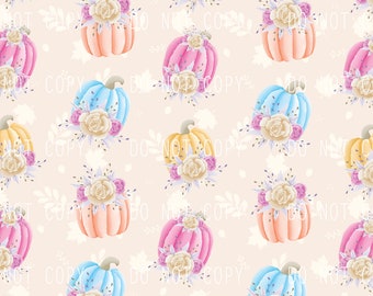 Citrouille pastel sans couture