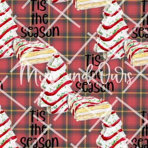 Tannenbaum Kuchen Nahtloses Muster