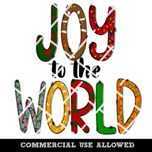 Joy to the World Sublimation Image DTF Image PNG Printable