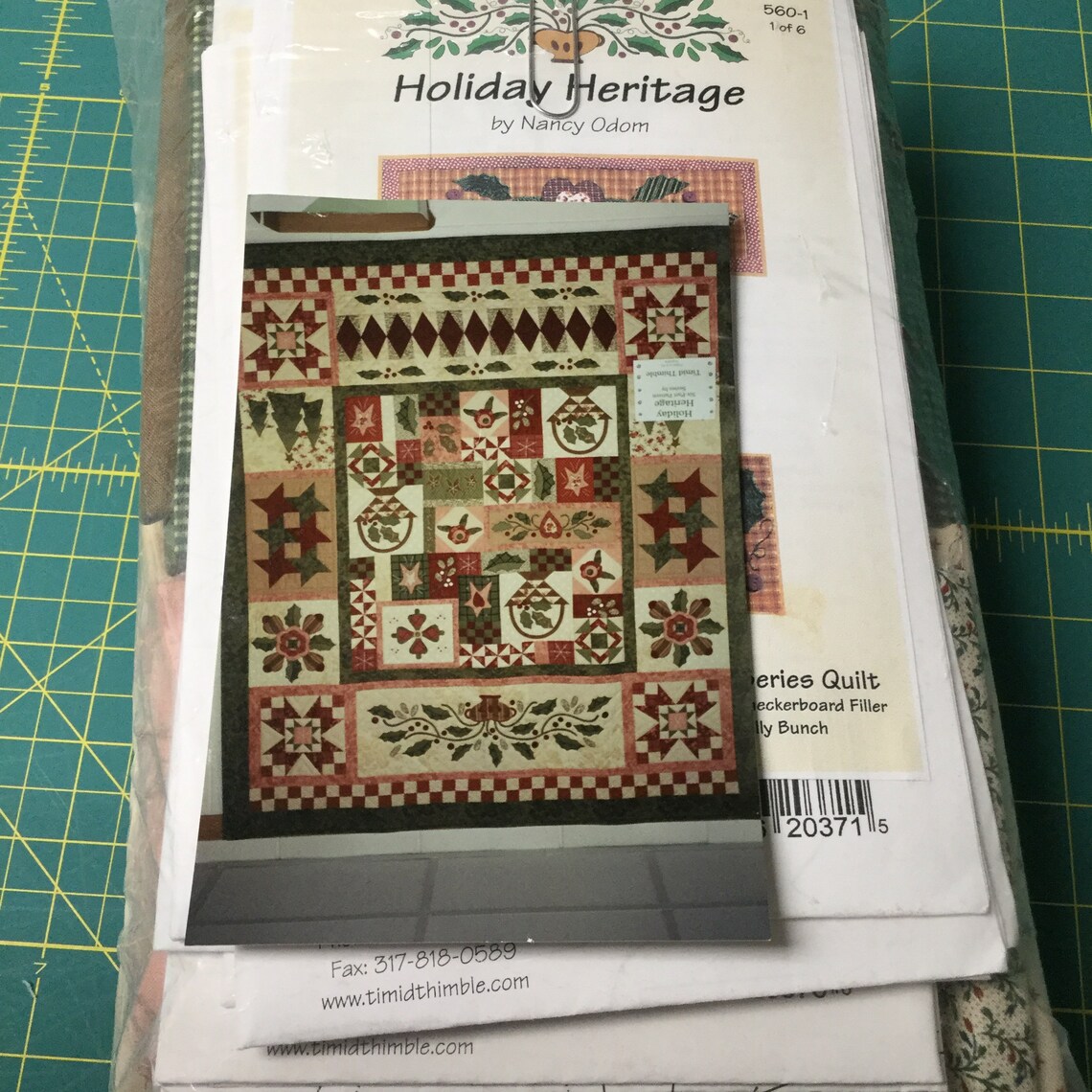 Holiday Heritage Quilt Kit by Nancy Odom Etsy